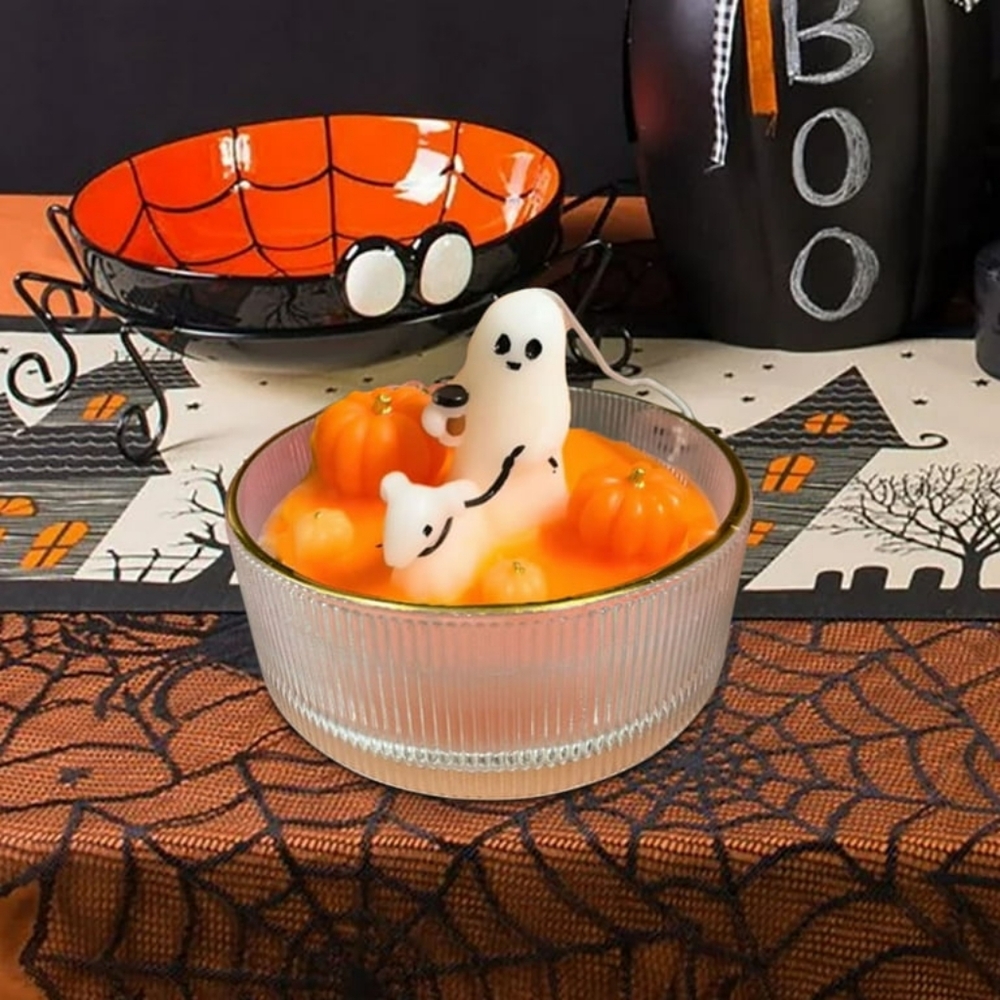 Tiktok Viral Halloween Ghost Walking Dog candle NWT